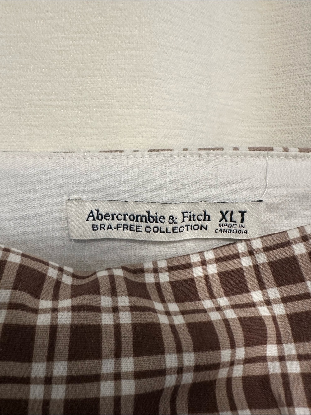 Abercrombie & Fitch Brown Plaid Mini Dress - Picture 5 of 5